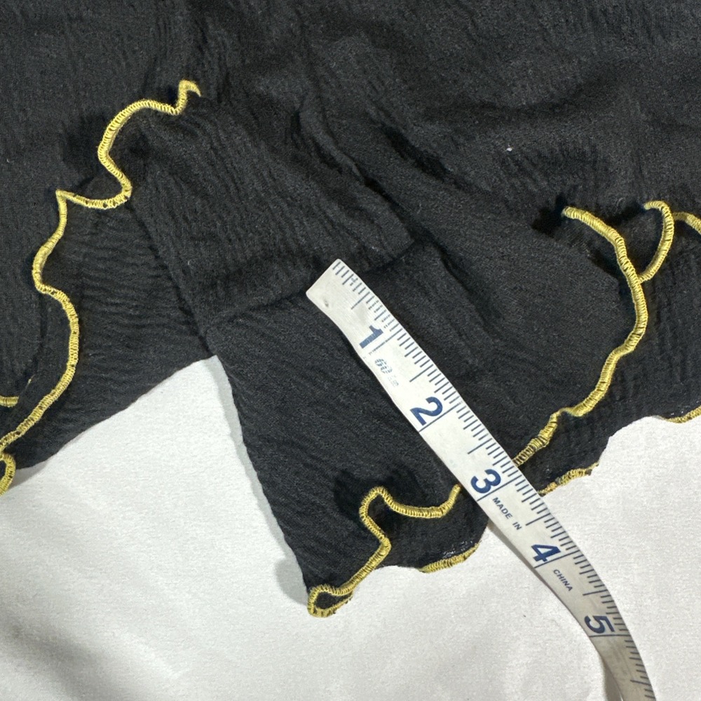 NEW $68 Emerson Road [ Small ] 2 Piece Set Daisy Pajamas Tee + Shorts Black 7069 - Picture 4 of 14
